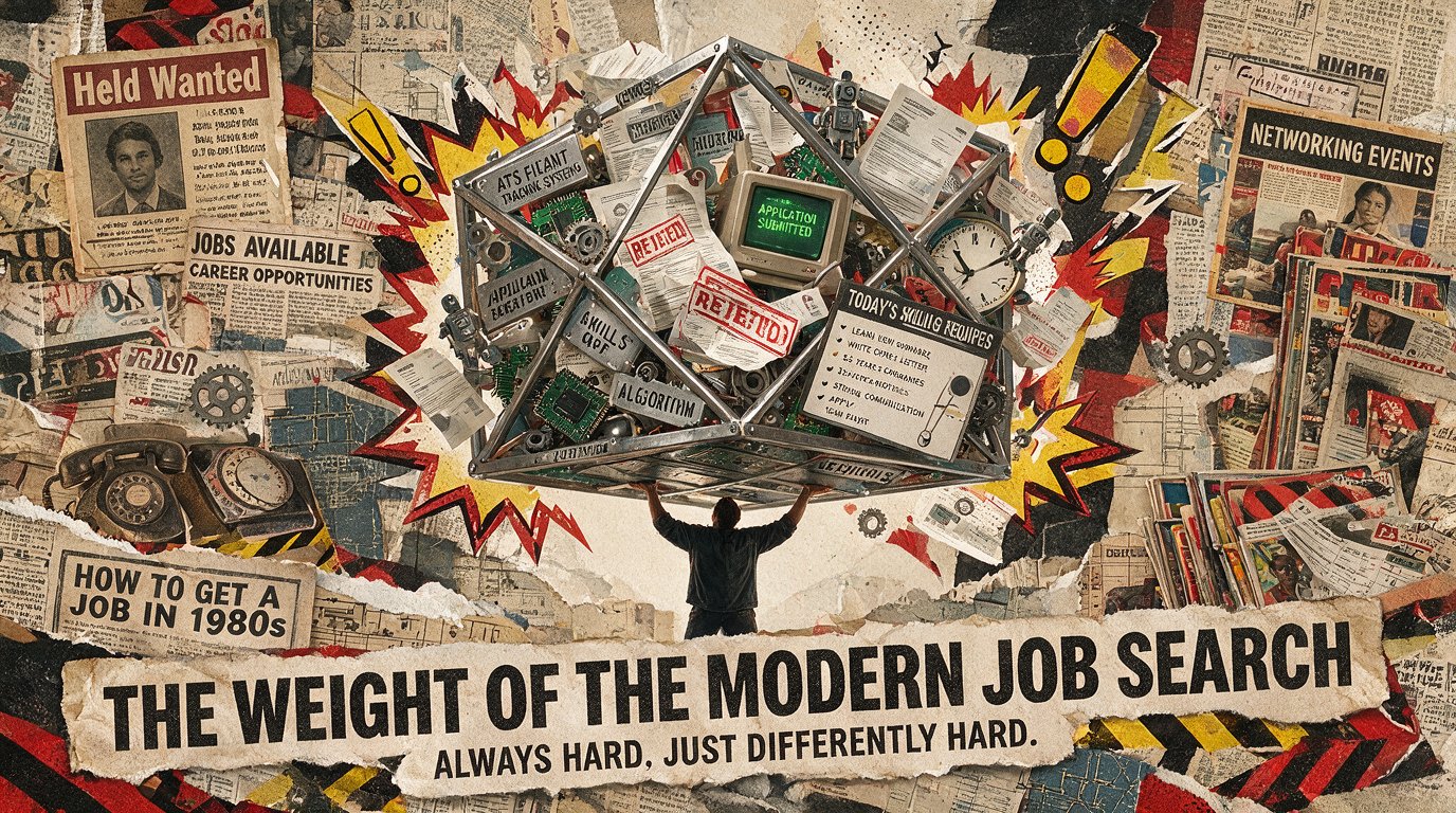 The weight of the modern job search. Always hard, just differently hard.