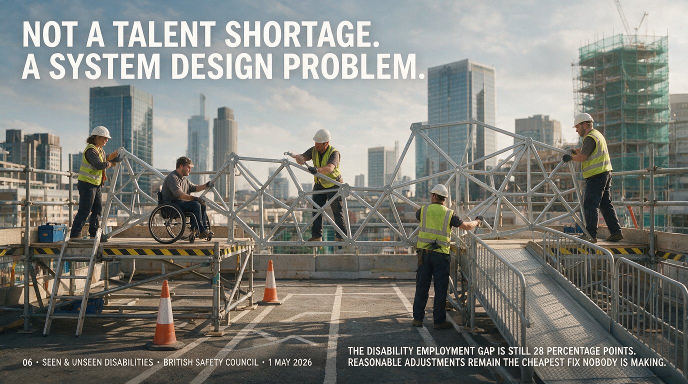 Not a talent shortage. A system design problem. The disability employment gap is still 28 percentage points